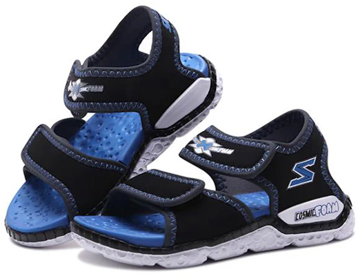 (JR) Skechers Astrozoid 'Hitam Biru Velcro' 97520L-BKRY Lookbook (JR) Skechers Astrozoid 'Hitam Biru Velcro' 97520L-BKRY