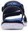 Shop (JR) Skechers Astrozoid 'Hitam Biru Velcro' 97520L-BKRY