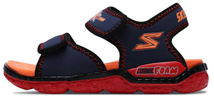 (Youth) Skechers Astrozoid 'Blue Red Velcro' 97520L-NVRD (Youth) Skechers Astrozoid 'Blue Red Velcro' 97520L-NVRD