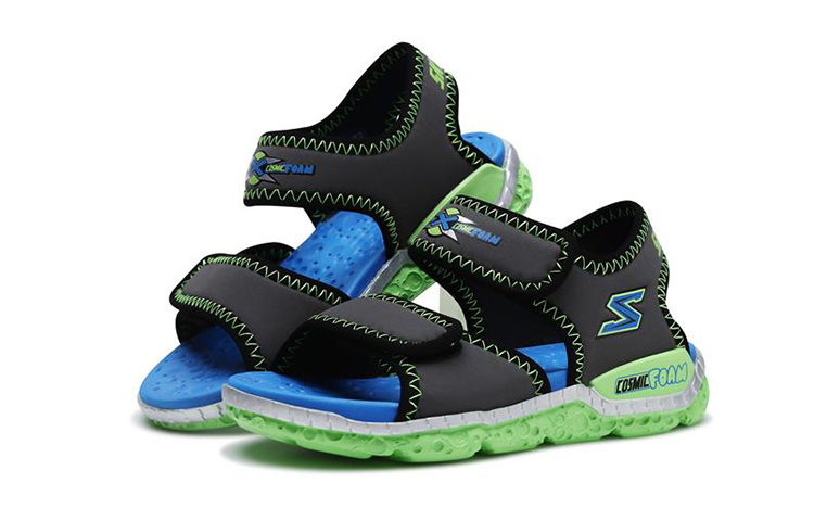 Lookbook (JR) Skechers Astrozoid ''Grigio Verde Velcro'' 97520L-CCLM