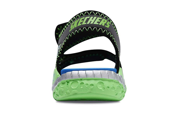 Shop (JR) Skechers Astrozoid ''Grigio Verde Velcro'' 97520L-CCLM
