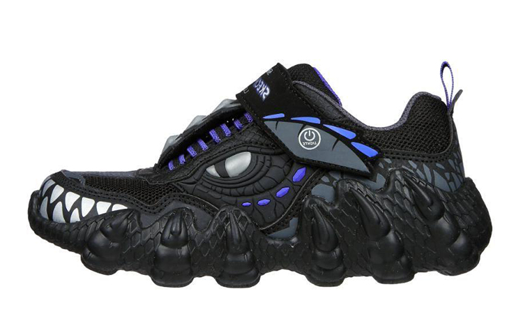 (Youth) Skechers Aurus Lights Dino-tracker 'Black'