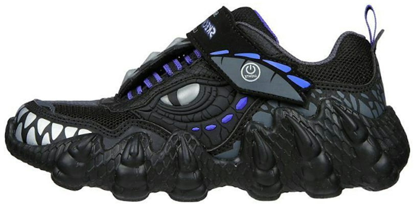 大童 Skechers Aurus Lights - 追踪恐龍休閒運動鞋 黑紫 Buy 大童 Skechers Aurus Lights - 追踪恐龍休閒運動鞋 黑紫