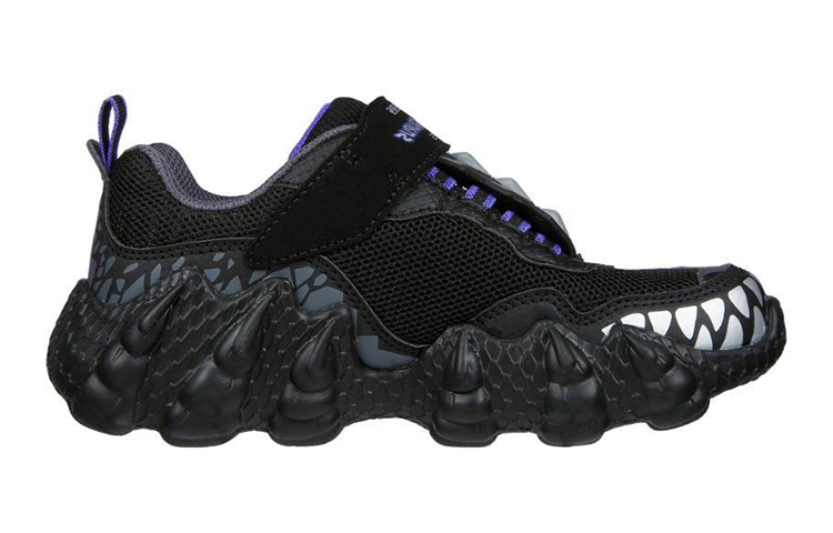 (Youth) Skechers Aurus Lights Dino-tracker 'Black' 圖 2