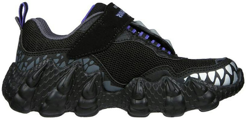 大童 Skechers Aurus Lights - 追踪恐龍休閒運動鞋 黑紫 Order 大童 Skechers Aurus Lights - 追踪恐龍休閒運動鞋 黑紫