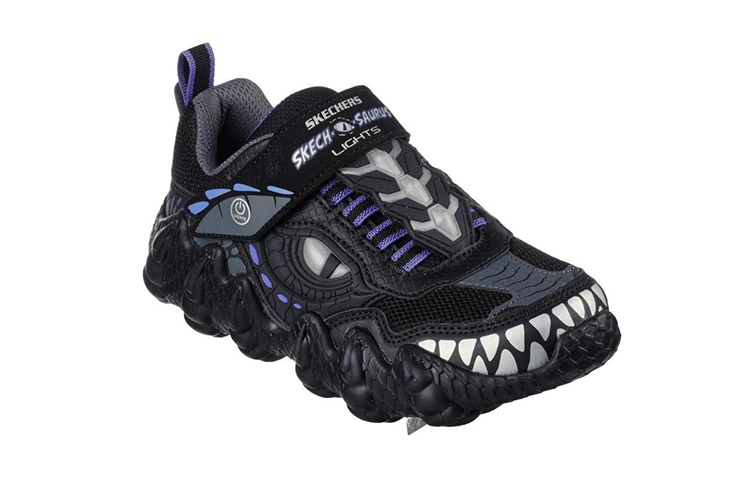 (Youth) Skechers Aurus Lights Dino-tracker 'Black' 圖 3