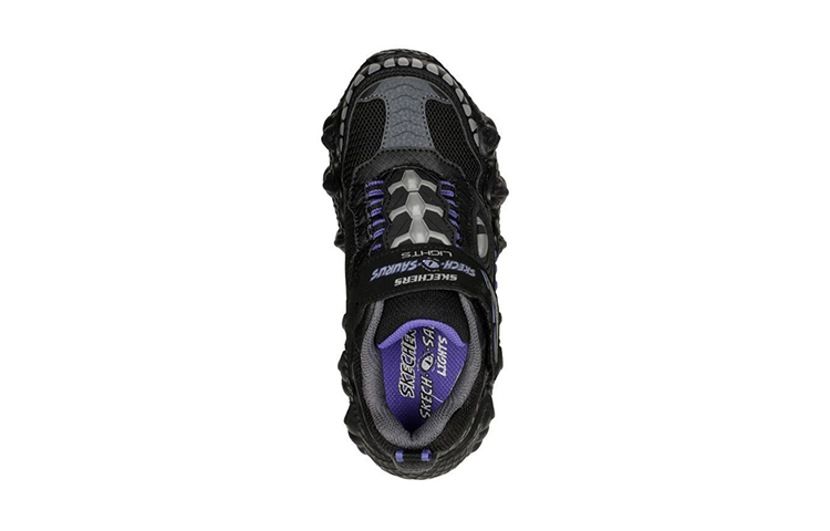 (Youth) Skechers Aurus Lights Dino-tracker 'Black' 圖 4