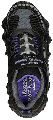 大童 Skechers Aurus Lights - 追踪恐龍休閒運動鞋 黑紫 Shop 大童 Skechers Aurus Lights - 追踪恐龍休閒運動鞋 黑紫