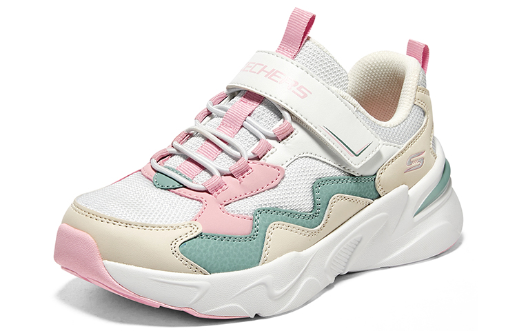 (Youth) Skechers Bob's Bobs Bamina Shoes 'Beige White Pink' 圖 3