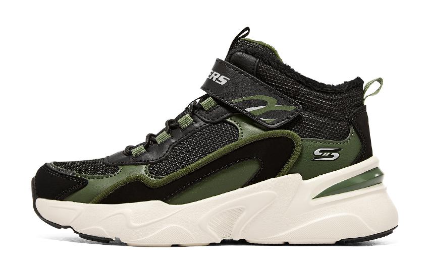 (Youth) Skechers Bobs Bamina 'Green Black' 405222L-BKGR