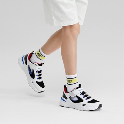 (Youth) Skechers Bobs Bamina 'White Blue Red' 405257L-WBMT 2