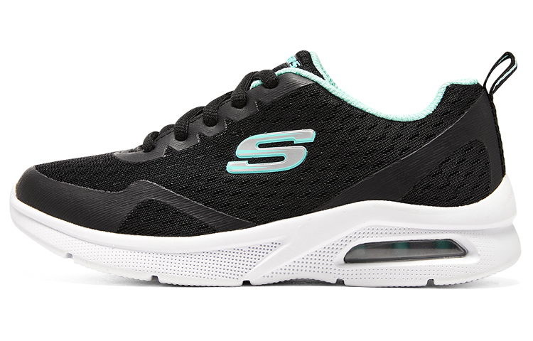 Buy (JR) Skechers BOBS Squad Air - Sweet Encounter ''Noir Turquoise'' 302378L-BLK