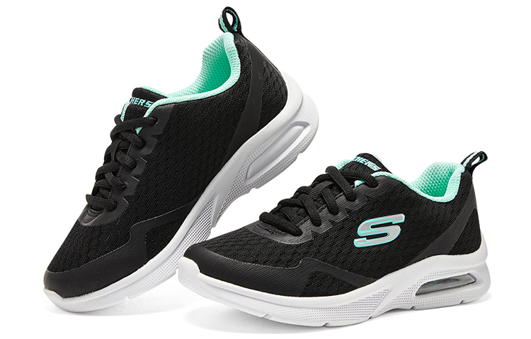 Lookbook (JR) Skechers BOBS Squad Air - Sweet Encounter ''Noir Turquoise'' 302378L-BLK