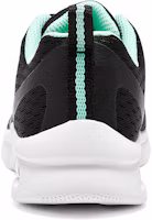 Shop 大童 Skechers Girls 魔術貼 減震耐磨 低筒 兒童跑步鞋 黑色