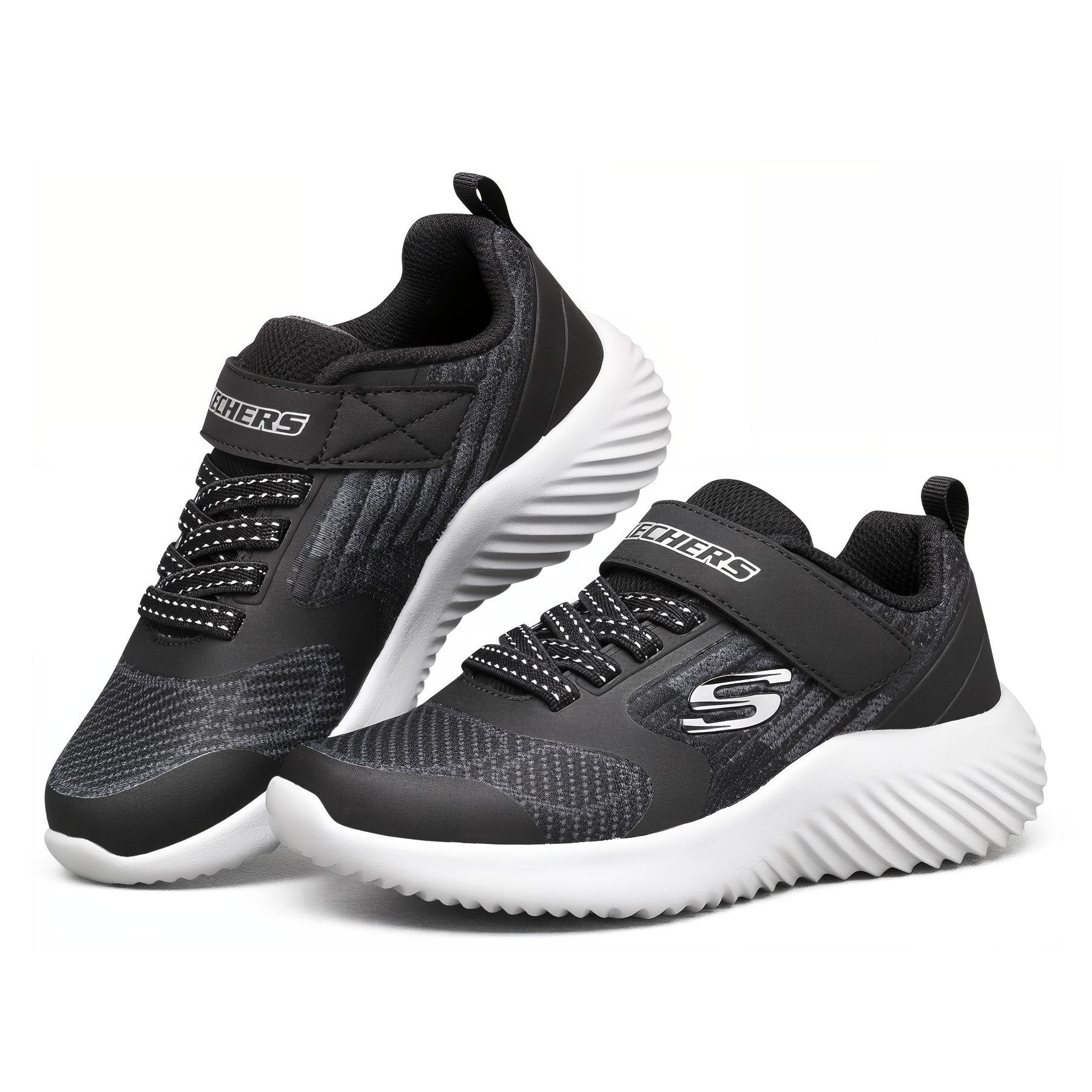 Lookbook (JR) Skechers Bounder Hardloopschoenen ''Zwart Wit'' 403732L-BKCC