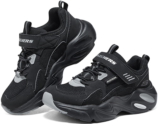 (Youth) Skechers Boys Casual 'Black Grey' 405265L-BKGY Shop (Youth) Skechers Boys Casual 'Black Grey' 405265L-BKGY
