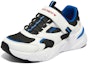 Lookbook (JR) Kasut Kasual Skechers Budak 'Putih Hitam Biru Tua' 405269L-WBKB