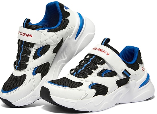(Youth) Skechers Boys Casual Shoe 'White Black Navy' 405269L-WBKB Shop (Youth) Skechers Boys Casual Shoe 'White Black Navy' 405269L-WBKB