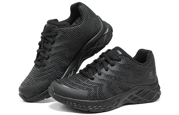 Shop (JR) Skechers男童黑色低帮跑步鞋 403923L-BBK