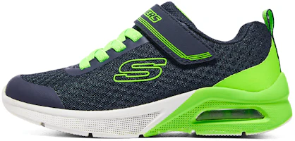 (Youth) Skechers Boys Low 'Blue Green Magic Strap' 403773L-NVLM (Youth) Skechers Boys Low 'Blue Green Magic Strap' 403773L-NVLM