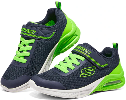 (Youth) Skechers Boys Low 'Blue Green Magic Strap' 403773L-NVLM Shop (Youth) Skechers Boys Low 'Blue Green Magic Strap' 403773L-NVLM