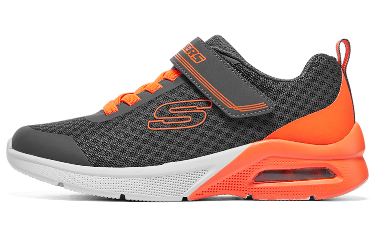 (Youth) Skechers Boys Low 'Grey Orange' 403773L-CCOR
