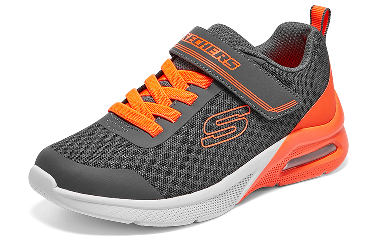 Lookbook (Youth) Skechers Boys Low 'Grey Orange' 403773L-CCOR