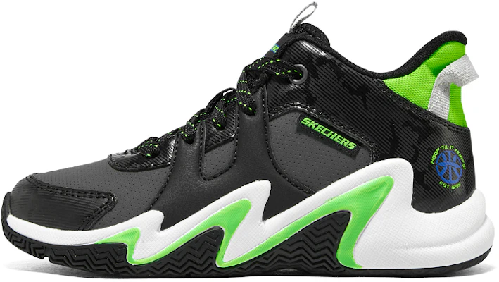(Youth) Skechers Boys Low Basketball Shoes 'Black Lemon' 406054L-BKLM Buy (Youth) Skechers Boys Low Basketball Shoes 'Black Lemon' 406054L-BKLM