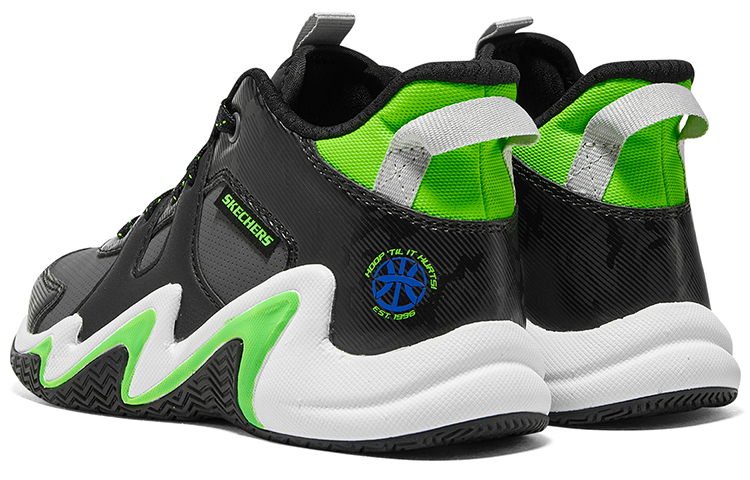 Purchase (Youth) Skechers Boys Low Basketball Shoes 'Black Lemon' 406054L-BKLM