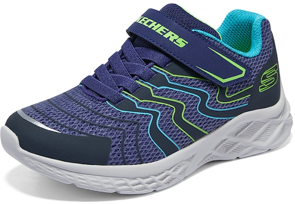 (Youth) Skechers Microspec II Trainers 'Navy Blue' 403922L-NVLM Shop (Youth) Skechers Microspec II Trainers 'Navy Blue' 403922L-NVLM