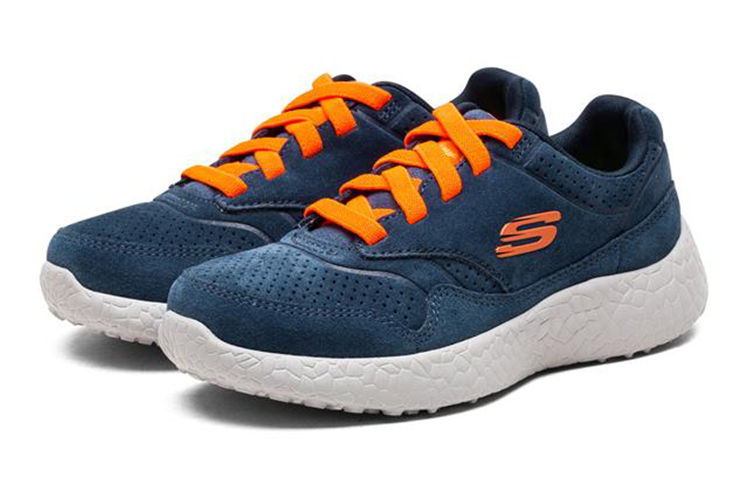 Lookbook (Youth) Skechers Burst Low 'Blue Orange' 660015L-NVOR