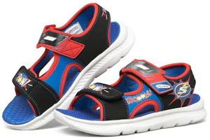 Lookbook 兒童 Skechers C-Flex Sandal 2.0 魔術貼涼鞋 紅黑