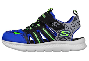 (Youth) Skechers C-Flex Sandal 2.0 'Dino-Rays Black Blue' 400114L-BBLM (Youth) Skechers C-Flex Sandal 2.0 'Dino-Rays Black Blue' 400114L-BBLM