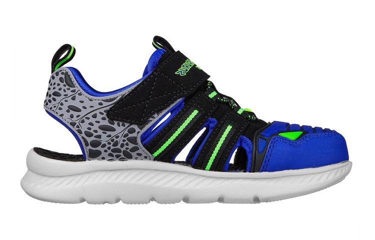 Order (JR) Skechers C-Flex Sandal 2.0 'Dino-Rays Hitam Biru' 400114L-BBLM