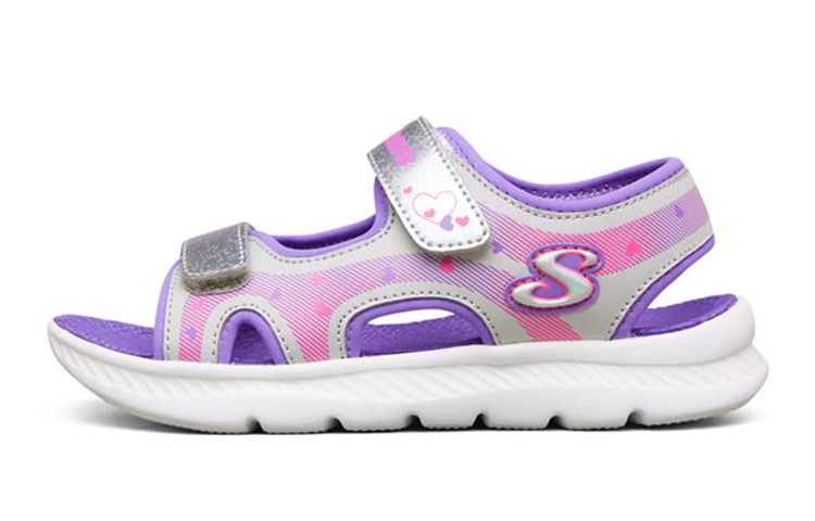 (Youth) Skechers C-Flex Sandal 2.0 'Silver Purple' 302723L-SLLV