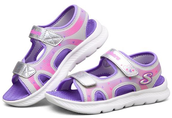 大童 Skechers C-Flex Sandal 2.0 運動涼鞋 銀紫 Lookbook 大童 Skechers C-Flex Sandal 2.0 運動涼鞋 銀紫