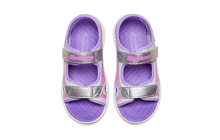 Shop (Youth) Skechers C-Flex Sandal 2.0 'Silver Purple' 302723L-SLLV