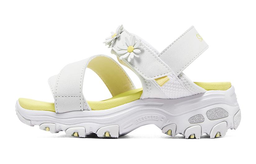 (Youth) Skechers C-Flex Sandal 2.0 'White Yellow' 303100L-WYL