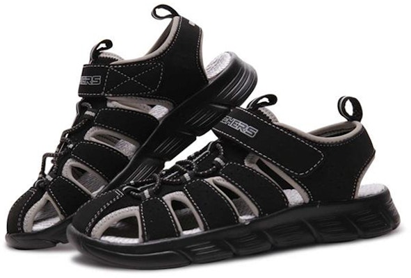 (JR) スケッチャーズ C-フレックス サンダル (ブラック) 97810L-BKSL Lookbook (JR) スケッチャーズ C-フレックス サンダル (ブラック) 97810L-BKSL