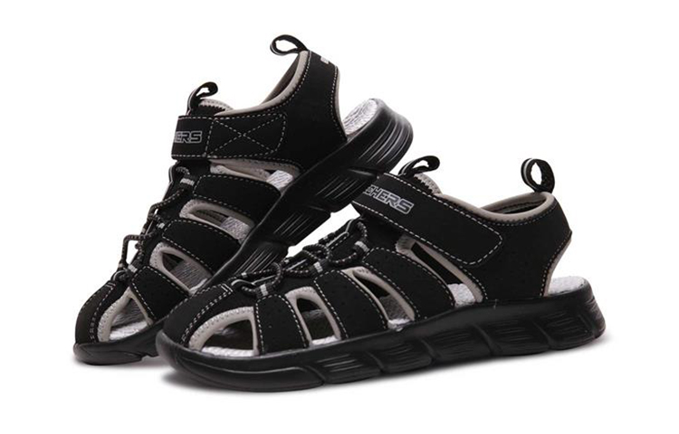 Lookbook (Youth) Skechers C-Flex Sandal 'Black' 97810L-BKSL