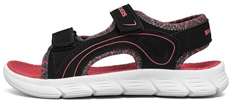 (Youth) Skechers C-Flex Sandal 'Black Green Red' 97815L-BGRD (Youth) Skechers C-Flex Sandal 'Black Green Red' 97815L-BGRD