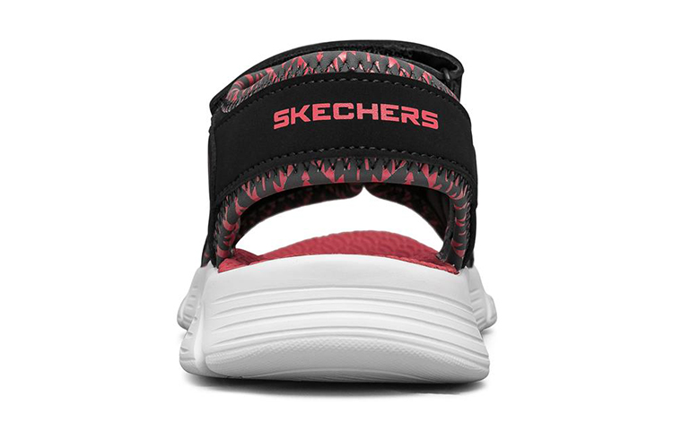 Shop (Youth) Skechers C-Flex Sandal 'Black Green Red' 97815L-BGRD