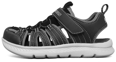 (Youth) Skechers C-Flex Sandal 'Black Grey' 400041L-BKGY (Youth) Skechers C-Flex Sandal 'Black Grey' 400041L-BKGY