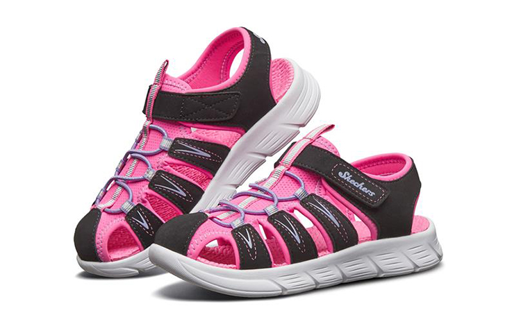 Lookbook (JR) スケッチャーズ C-フレックス サンダル (ブラックハイパー) 86939L-BKHP