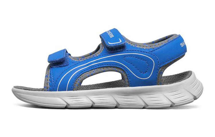 (Youth) Skechers C-Flex Sandal 'Blue Grey' 97815L-BLGY