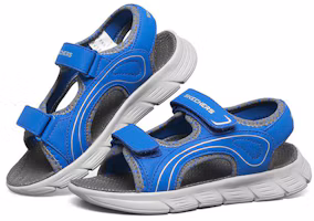 Lookbook 大童 Skechers C-Flex 涼鞋 藍灰色