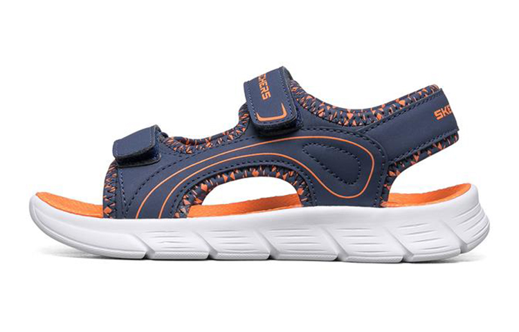 (Youth) Skechers C-Flex Sandal 'Blue Orange' 97815L-NVOR