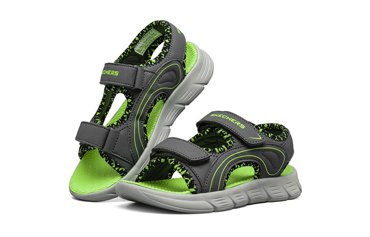 Lookbook (Youth) Skechers C-Flex Sandal 'Grey Green' 97815L-CCLM