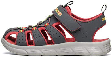 (Youth) Skechers C-Flex Sandal 'Grey Red' 97810L-CCRD (Youth) Skechers C-Flex Sandal 'Grey Red' 97810L-CCRD