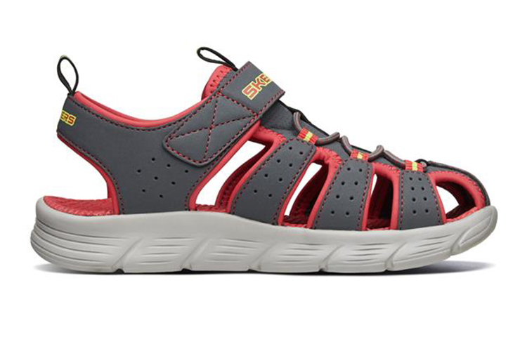 Order (JR) Skechers C-Flex Sandale ''Grau Rot'' 97810L-CCRD